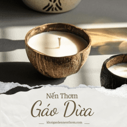 Nến thơm Gáo dừa